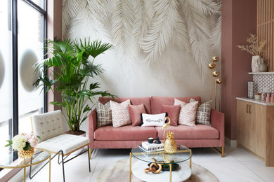 Island style living room photo