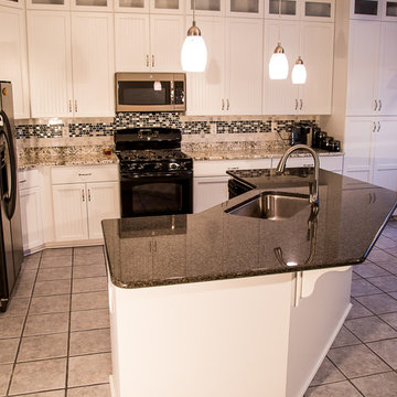 White Kitchen with Black Granite in Belcamp, MD