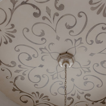 Coffer Ceiling: Stencil Medallion Mural