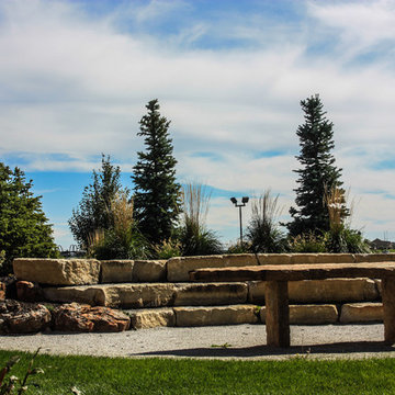 Outdoor Classroom With Limestone Steps Surrounded by Nature