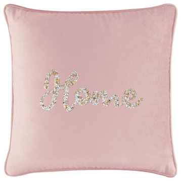 Sparkles Home Shell Home Pillow - 20x20" - Blush Velvet