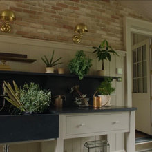 Rock house mudroom