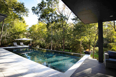 Modern pool in Houston.