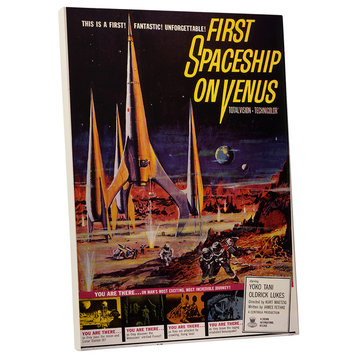 Sci Fi Movies "First Spaceship on Venus" Gallery Wrapped Canvas Wall Art