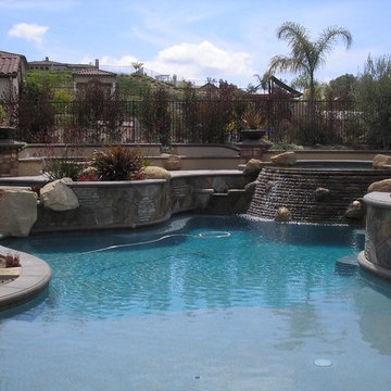 Raised Spa Water Cascade