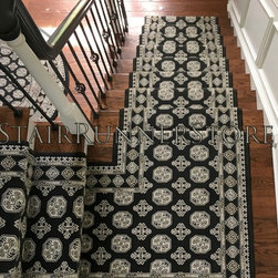 Single Landing Stair Runner Installations - Hall And Stair Runners