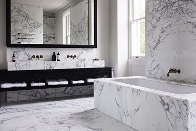 Inspiration for a large contemporary bathroom remodel in Vancouver
