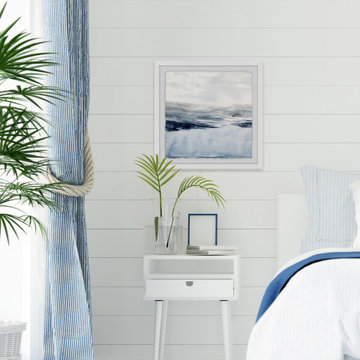 "Faded Horizon I" Framed Painting Print