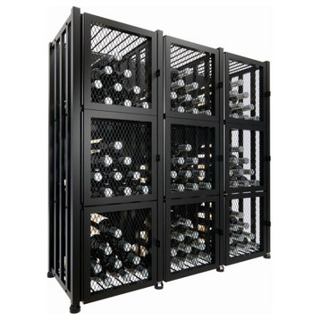 Case and Crate Locker 3 metal wine storage kit, 144 Bottles