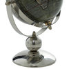 Traditional Silver Stainless Steel Metal Globe 43487