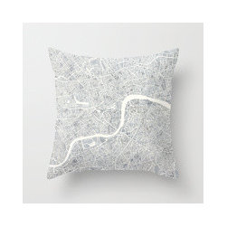 Watercolor Maps - Decorative Pillows