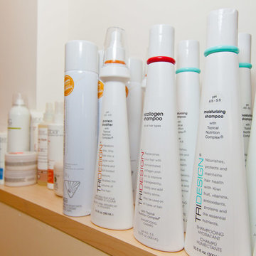In Home Hair Salon Basement Development