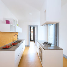 cucina apertura su soggiorno