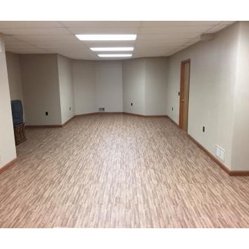 Basement Foam Wood Grain Floor