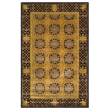 Safavieh Classic Collection CL301 Rug, Gold/Black, 8'3"x11'