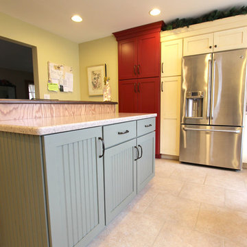 Transitional Kitchen Multicolor Cabinets ~ Wadsworth OH