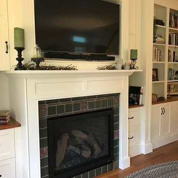 Upper Black Eddy, PA - Custom Fireplace Wall Unit