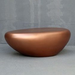 River Stone Center Table Bronze 120cm x 65cm x 40cm - Decorative Objects And Figurines