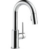 Delta Trinsic Single Handle Pull-Down Bar/Prep Faucet, Chrome, 9959-DST