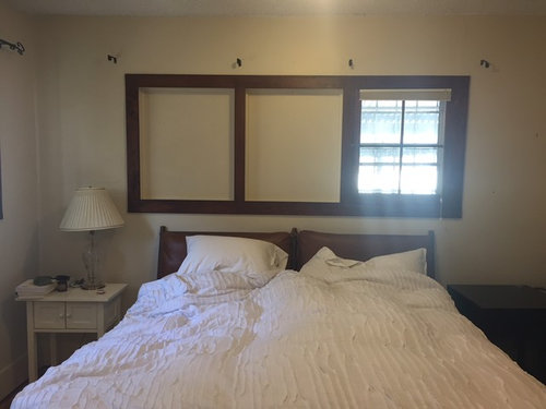 Window(s) above bed in Master Bedroom