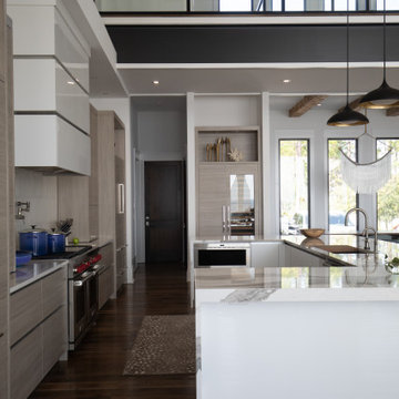 Milano - Fantasia + Bianco Lucido - Kitchen New Construction