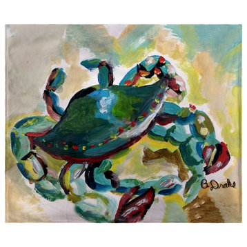 Betsy Drake Colorful Crab Throw