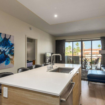 Walnut-Veneer Finishing for this Urban-Glammed Kitchen Remodel in Pasadena, CA