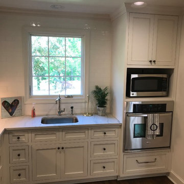 Transitional Kitchen and Laundry Room