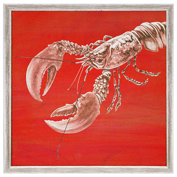 "Lobster" Mini Framed Canvas by Karin Grow