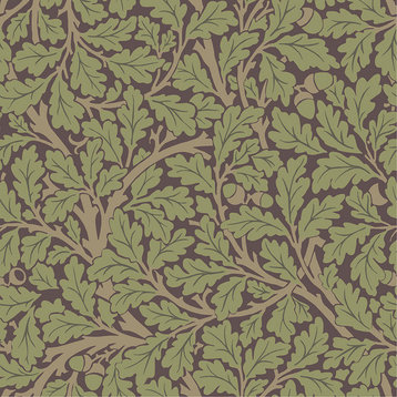 Oak Tree Plum Leaf Wallpaper Bolt
