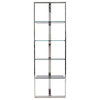 Sienna Shelving Unit - Gray/Stainless Steel