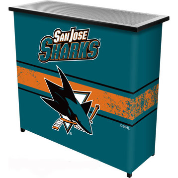 NHL Portable Bar With Case, San Jose Sharks