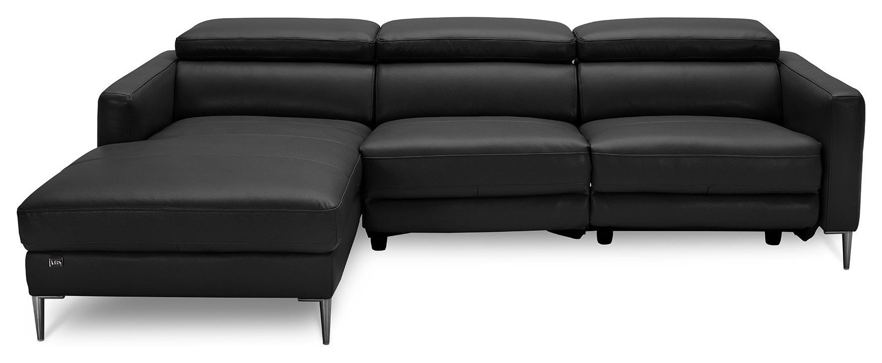 Reno Power Reclining Sectional with Manual Headrests Left Chaise