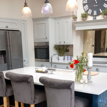 An Innova Helmsley Dove Grey Inframe Kitchen - Real Customer Kitchens 2024