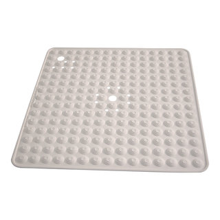 Non-Slip Extra Long Bath Mat with Suction Cups Square Shower Mats