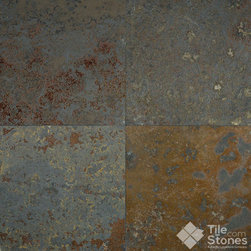 Brazilian MultiColor Slate Versailles Pattern Gauged Slate - Wall And Floor Tile