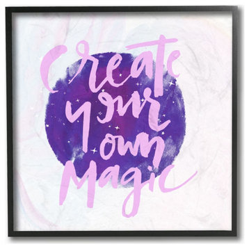 Create Your Own Magic Purple Stars Inspirational Girls,1pc, each 12 x 12
