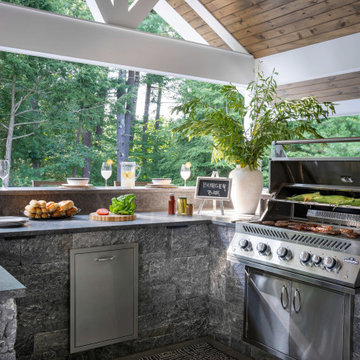 Vaulted Veranda Outdoor Kitchen