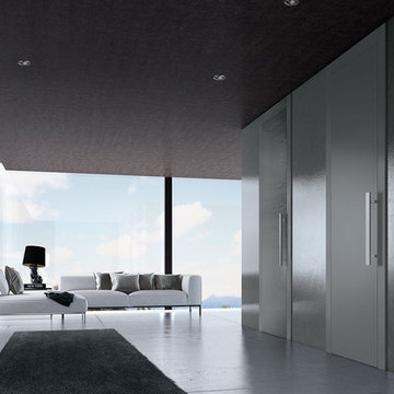 ADELA Collection Slate grey lacquered door and Xilo profiles