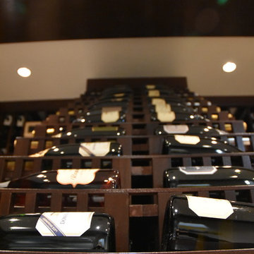 Manhattan Beach, Los Angeles Glass front Custom Wine Cellar Luxury Wine Room