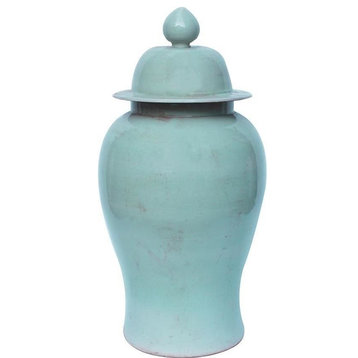 Temple Jar Vase Large Mint Green Colors May Vary Variable Porcelain