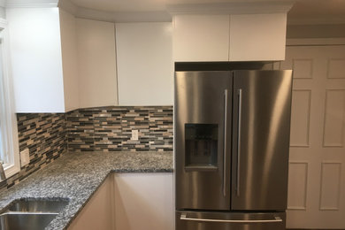 Example of a kitchen design in Boston