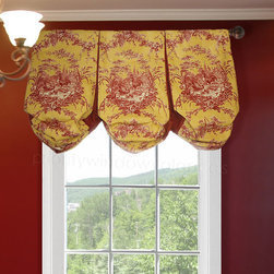 Priority Home & Design - Custom Box Pleat Balloon Valance  - Select From 500+ Fabrics - Valances