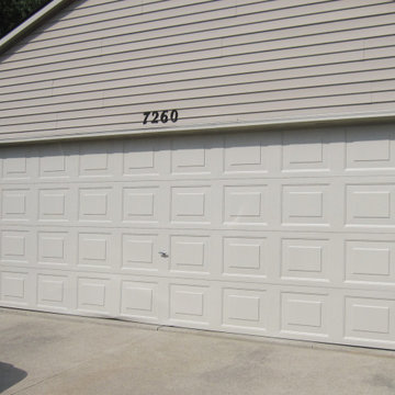 Exterior Metal Garage Door and Jamb