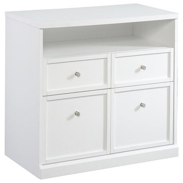 Sauder Craft Pro 4 Drawer Storage Cabinet in White