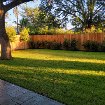 A New Orleans Inspired Landscape and Fountain- Tanglewood, Houston, TX