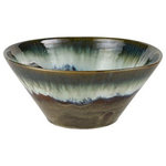 Elk Lighting - Elk Home Roker Bowl, Reactive Glaze - The Roker earthenware glazed bowl features warm natural tones in brown and green. Its reactive glazed finish gives this piece a rustic style that is perfect for a variety of interiors.
