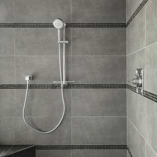 Grey Porcelain Shower Floor Tile Pictures