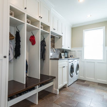 mudroom and laundry room Combo