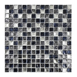 Illuvia Square Glass Tile Series - Chromium - Tile